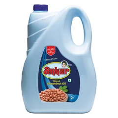Ankur Filtered Groundnut Oil – 2 Liter HDPE Jar