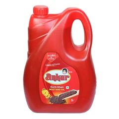 Ankur Kachi Ghani Mustard Oil – 5 Liter HDPE Jar